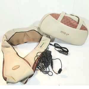 Five S FS8801 Shiatsu Neck and Shoulder Massager with Heat & Case